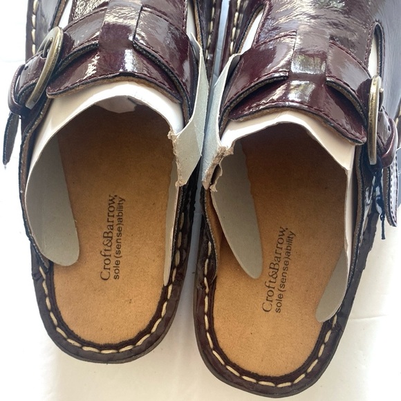 Croft & Barrow marron clogs, Size 8 1/2, NWT - Picture 8 of 9